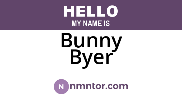 Bunny Byer