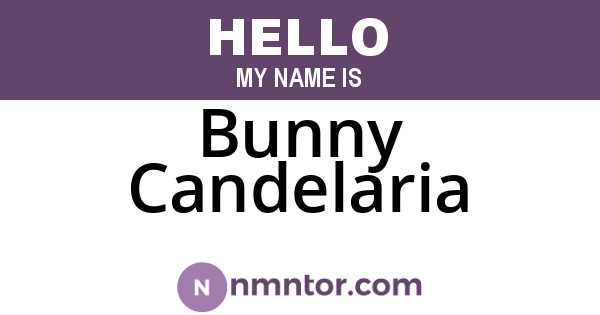 Bunny Candelaria