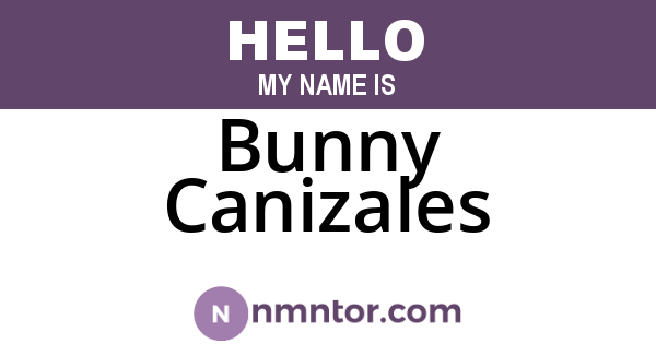 Bunny Canizales