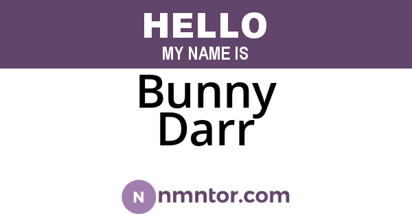 Bunny Darr