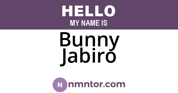 Bunny Jabiro