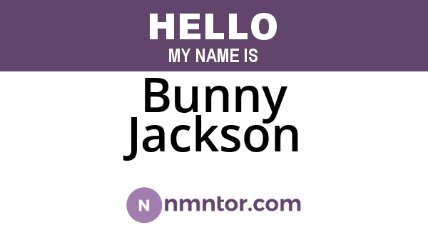 Bunny Jackson