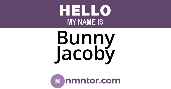 Bunny Jacoby