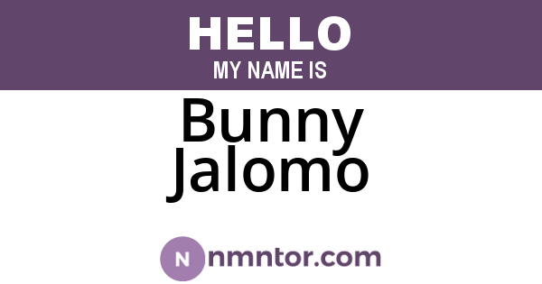 Bunny Jalomo