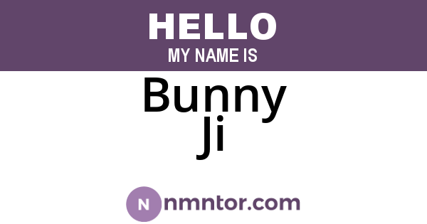 Bunny Ji