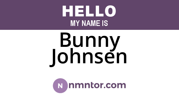 Bunny Johnsen