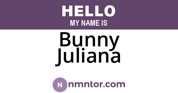 Bunny Juliana