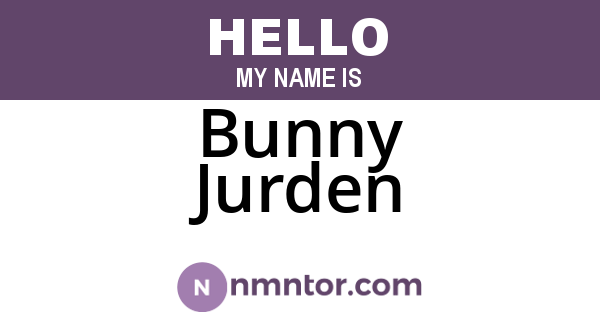 Bunny Jurden