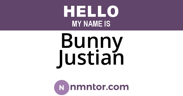 Bunny Justian