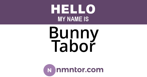 Bunny Tabor