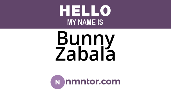 Bunny Zabala