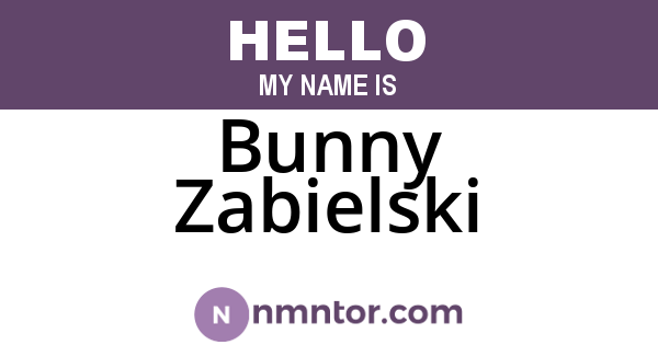Bunny Zabielski