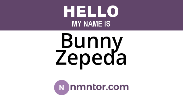 Bunny Zepeda