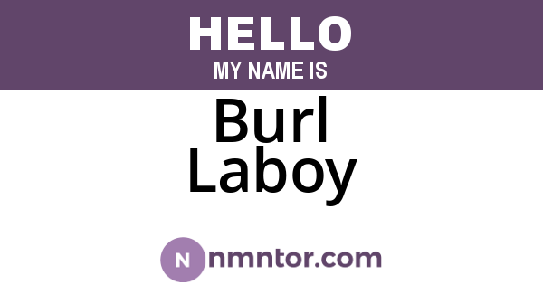 Burl Laboy