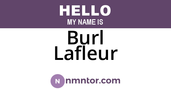 Burl Lafleur
