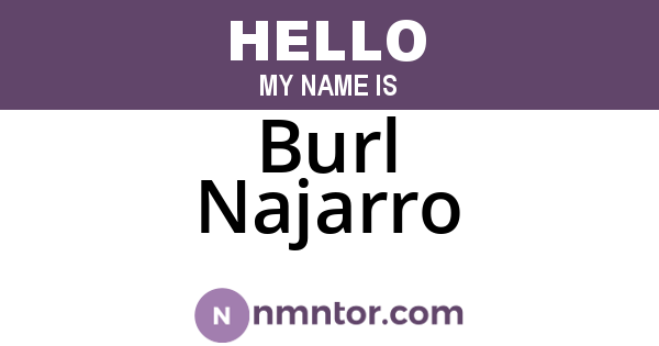 Burl Najarro