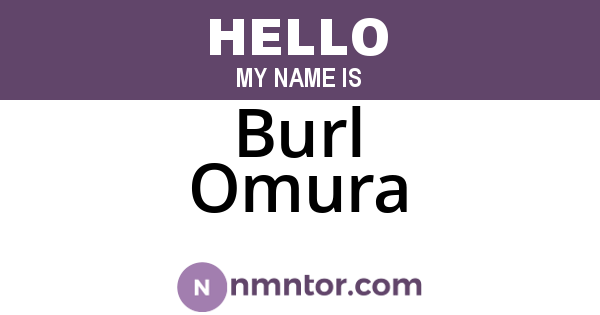 Burl Omura