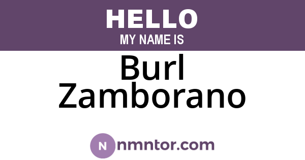 Burl Zamborano