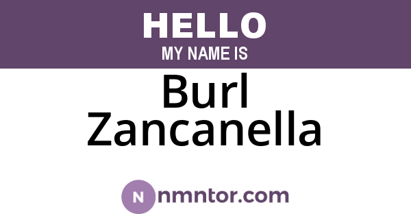 Burl Zancanella