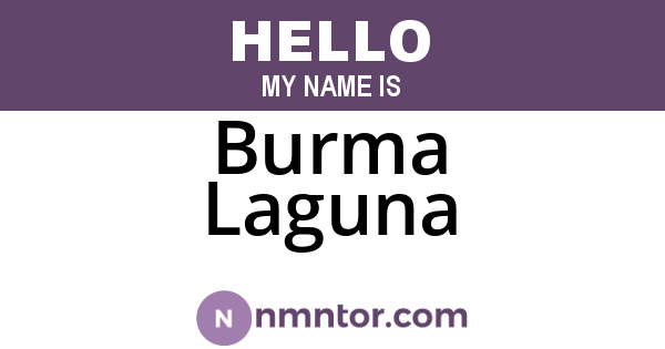 Burma Laguna