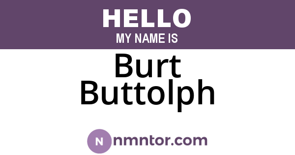Burt Buttolph
