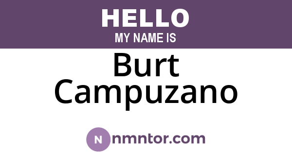 Burt Campuzano