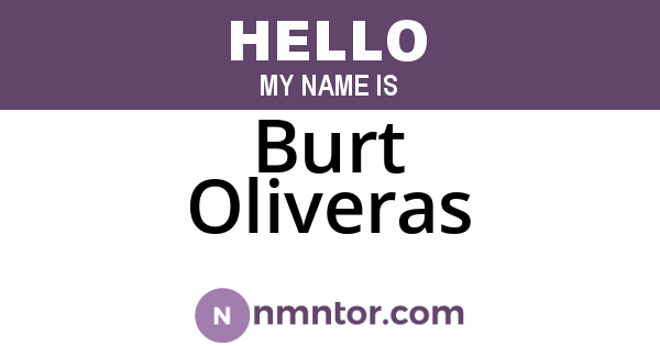 Burt Oliveras