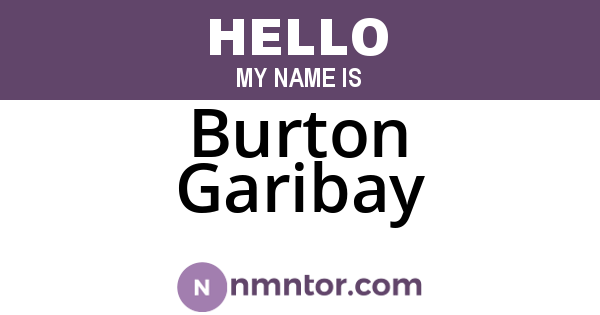 Burton Garibay