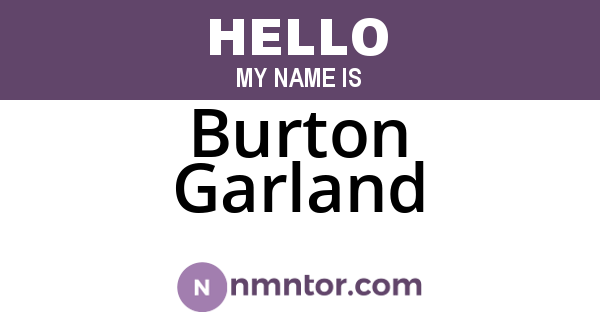 Burton Garland