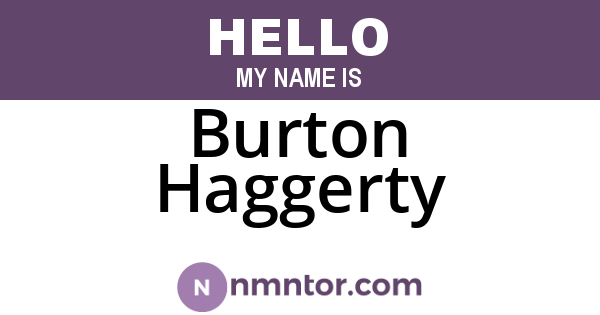 Burton Haggerty