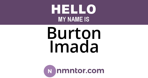 Burton Imada