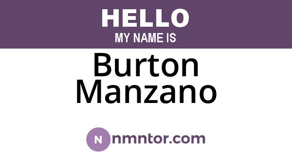 Burton Manzano