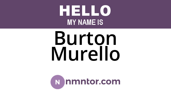 Burton Murello