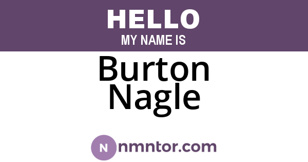 Burton Nagle