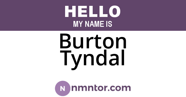 Burton Tyndal