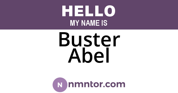 Buster Abel