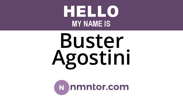 Buster Agostini