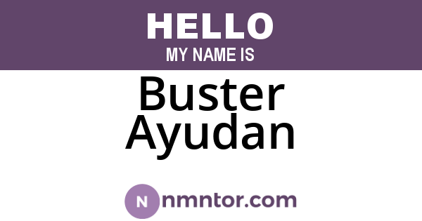 Buster Ayudan