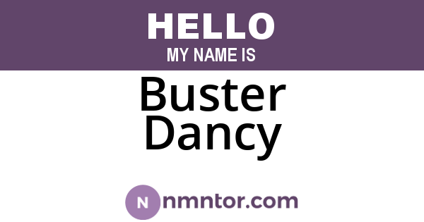 Buster Dancy