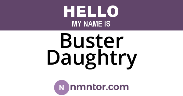 Buster Daughtry
