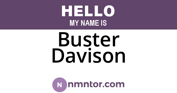Buster Davison