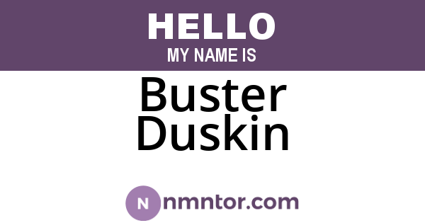 Buster Duskin