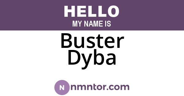 Buster Dyba