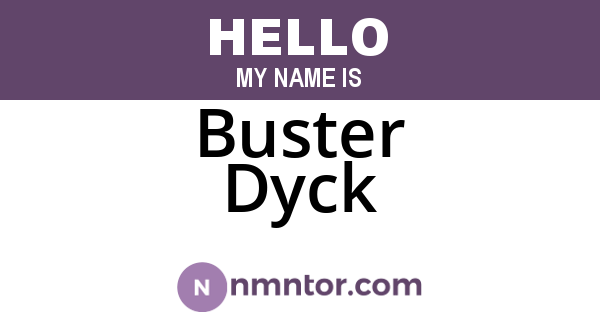 Buster Dyck