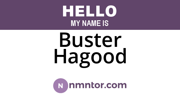 Buster Hagood