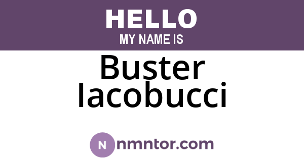 Buster Iacobucci