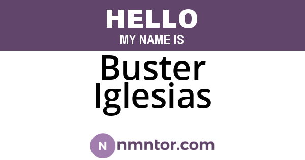 Buster Iglesias