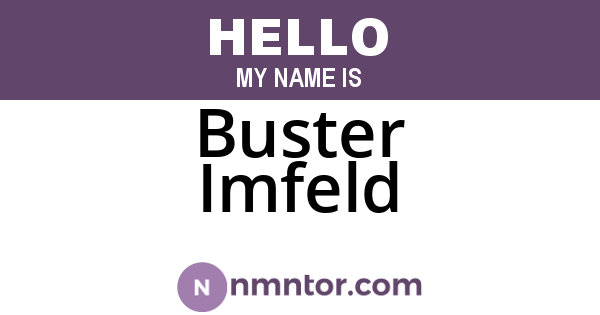 Buster Imfeld