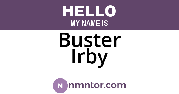 Buster Irby