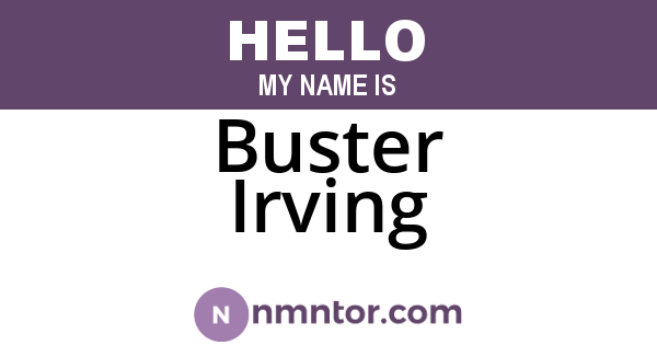 Buster Irving